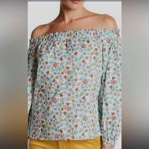J. Crew Liberty Fabric Edenham Floral Off The Shoulder